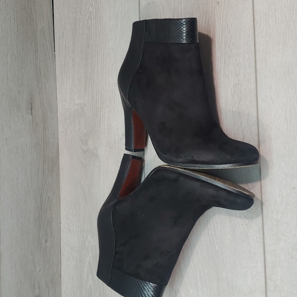 Sam Edelman Womens Shay Suede Heels Boots shoes sz 8M - Picture 9 of 13